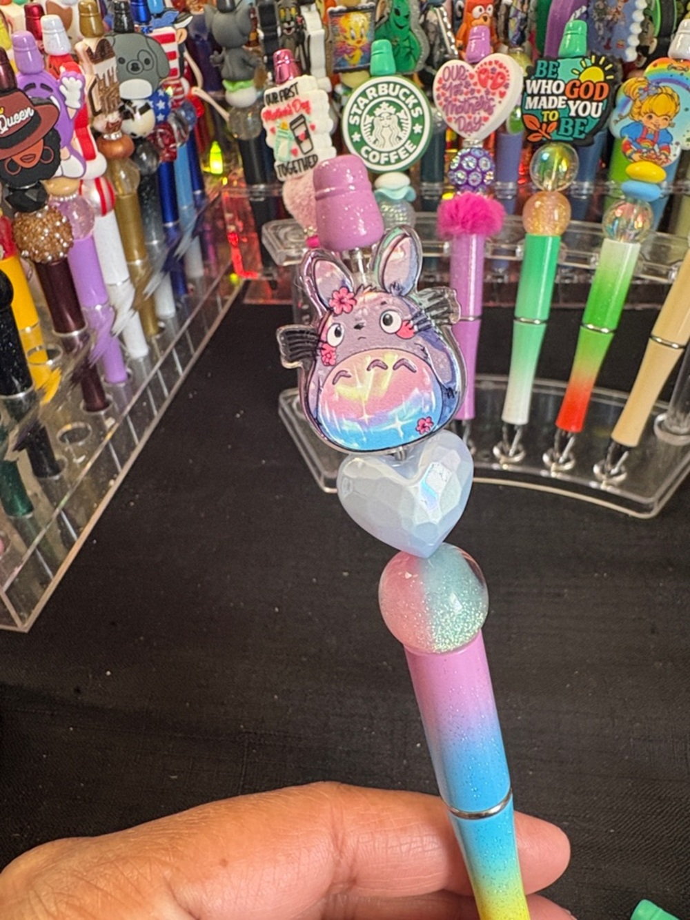Cute Totoro Rainbow Ombre Pen